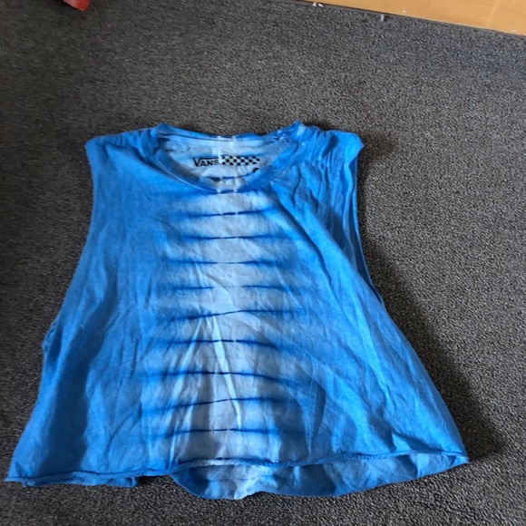 •4/$30• Vans Tye Dye Blue Crop Top Tank - Picture 7 of 7